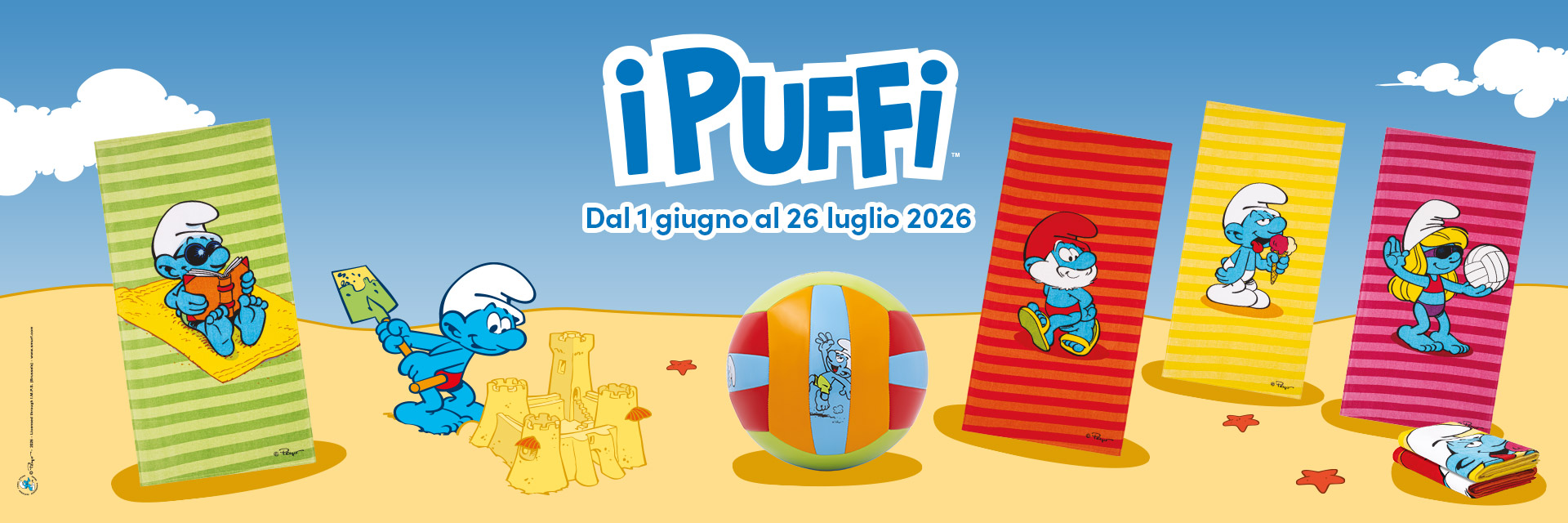 Collezione mare dei Puffi