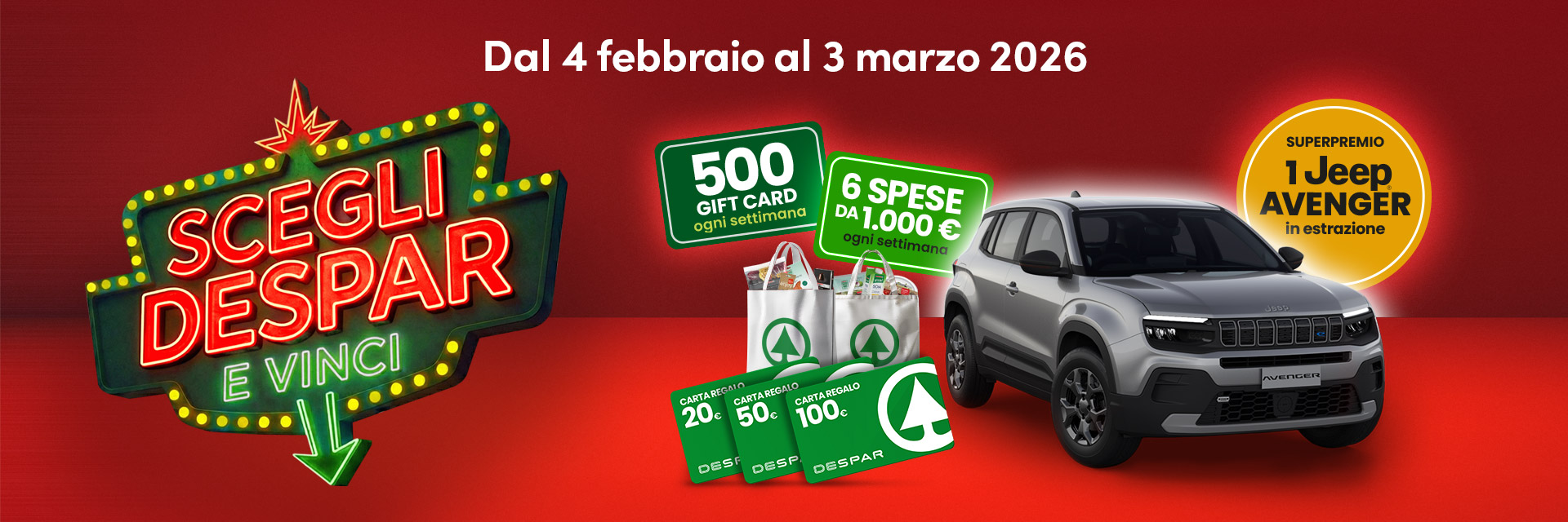 Scegli Despar e Vinci